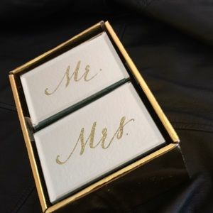 Mr. & Mrs. Mirrored Jewelry Boxes
